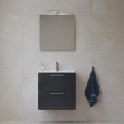 Koupelnová sestava s umyvadlem zrcadlem a osvětlením Vitra Mia 59x61x39,5 cm antracit lesk MIASET60A. obr. 4 