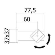 Držák sprchy Paffoni Level chrom ZSUP025. obr. 2 