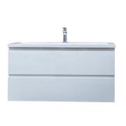 Koupelnová skříňka s umyvadlem SAT B-Way bílá lesk BWAY2100WU. obr. 2