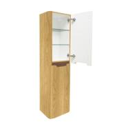Koupelnová skříňka vysoká SAT Fusion 40x149x33 cm dub medový mat SATFUSIONV40DM. obr. 2 