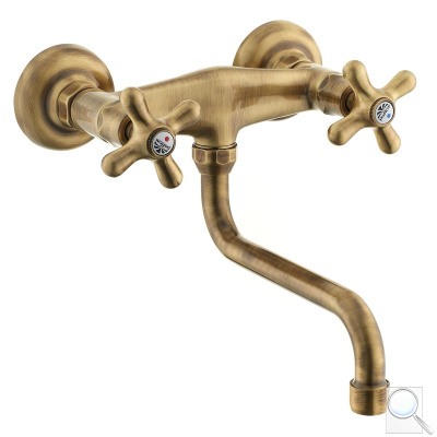 Umyvadlová baterie Paffoni Ricordi s otočným ramínkem 150 mm bronz IR161BR. 