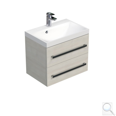 Koupelnová skříňka s umyvadlem Naturel Cube Way 60x53x40 cm, 80x53x40 cm, 100x53x40 cm dub chamonix. 60x53x40 cm CUBE260ZDC