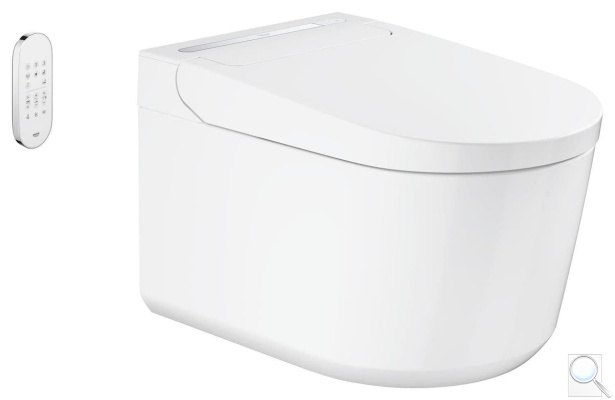 WC s bidetem závěsné GROHE Sensia Pro alpská bílá 36508SH0. obr. 1