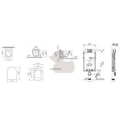 TECE závěsný komplet WC Vitra S50, zadní odpad, KMPLS50T. obr. 5&nbsp;