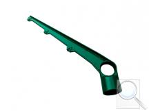 Bavolet na kulatý sloupek IDEAL® průměr 48 mm jednostranný zelený hliníkový + PVC