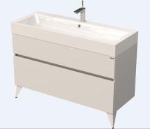 Koupelnová skříňka pod umyvadlo Naturel Luxe 120x56x46 cm bílá mat LUXE120BMBU