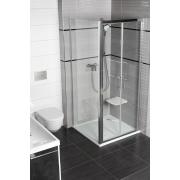 Boční zástěna ke sprchovým dveřím 80x195 cm, 90x195 cm, 100x195 cm SAT TEX chrom lesklý. obr. 4