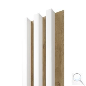 Obkladová lamela Fineza Spline Slim white bílá