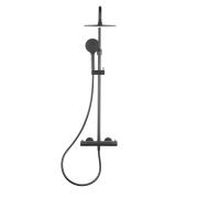 Sprchový systém SAT B-Way s termostatickou baterií černá SATBWSSTK. obr. 2&nbsp;