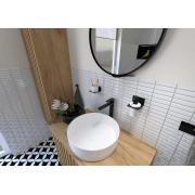 Vysoká umyvadlová baterie SAT Mood bez výpusti černá SATBSMOOD285C. obr. 4&nbsp;