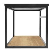 Konstrukce s krycí deskou z umělého kamene Naturel Industrial 59x45x45 cm černá mat KONZOLEUM60DTK. obr. 4