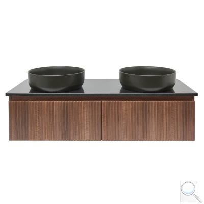 Koupelnová skříňka s žulovou deskou SAT Evolution 118x30x44,8 cm ořech mat SATEVO120NAZ. obr. 1