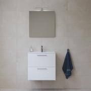 Koupelnová sestava s umyvadlem zrcadlem a osvětlením Vitra Mia 59x61x39,5 cm bílá lesk MIASET60B (obr. 3)