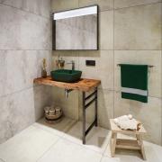 Umyvadlo na desku SAT Infinitio 45,5x32,5 cm tmavě zelená mat bez přepadu SATINF4532DGEM. obr. 6&nbsp;