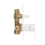 Vanová baterie SAT B-Way včetně podomítkového tělesa bílá matná SATBSBW215B. (8)