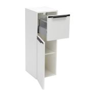 Koupelnová skříňka nízká Naturel Nobia 30x86x35 cm bílá lesk pravá nebo levá. obr. 5&nbsp;