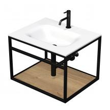 Konstrukce s umyvadlem bílá mat Naturel Industrial 66x46,2x53 cm dub halifax police KONZOLEUM65BDs umyvadlem bílá mat Naturel Industrial 66x46,2x53 cm bílá police KONZOLEUM65BB