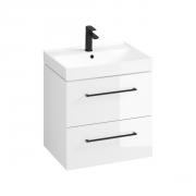 Koupelnová skříňka s umyvadlem Cersanit Medley 60x61.5x45 cm bílá lesk S801-352-DSM (obr. 3)