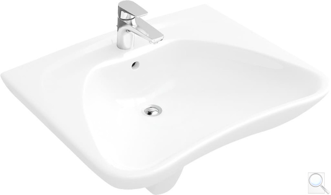 Umyvadlo Villeroy & Boch O.Novo 60x49 cm alpská bílá 71196301. obr. 1