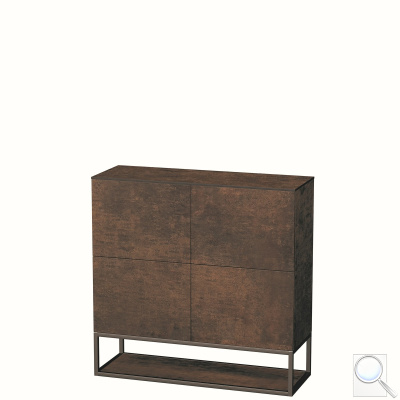 Koupelnová skříňka nízká Naturel Oxo 100x58x50 cm měď mat OXO100994ZM. obr. 1
