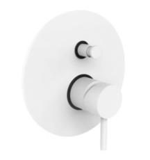 Vanová baterie Paffoni Light včetně podomítkového tělesa bílá mat LIG015BO