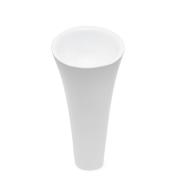 Volně stojící umyvadlo SAT Fusion 42,5x42,5 cm bez otvoru na baterii bílá lesk SATFUS9543. obr. 2&nbsp;