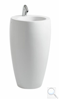 Volně stojící umyvadlo Laufen Ilbagnoalessi 53x53 cm bez otvoru pro baterii H8119724001091. obr. 1