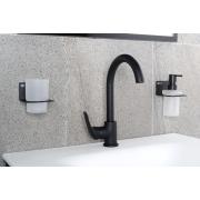 Držák skleniček SAT Mood černá mat SATDMOOD27MC. obr. 5&nbsp;