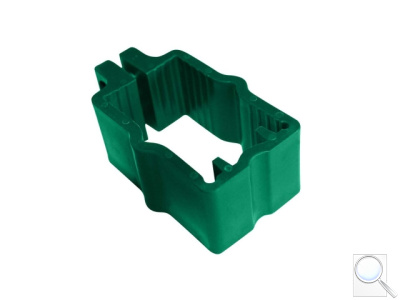 Objímka na sloupky 60 × 40 mm pro panely PILOFOR® - zelená, PVC. 