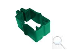 Objímka na sloupky 60 × 40 mm pro panely PILOFOR® - zelená, PVC
