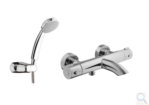 Vanová baterie Optima se sprchovým setem 150 mm chrom SIKOBSTSET222.