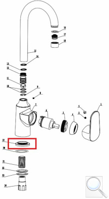 Základní kroužek Lucida pro SIKOBSLU280 NDLU28019. obr. 1