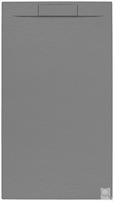 Sprchová vanička obdélníková SAT Fusion 100x90 cm litý mramor Gris SATFU10090GR. obr. 1