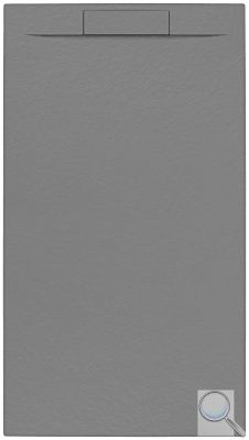 Sprchová vanička obdélníková SAT Fusion 100x90 cm litý mramor Gris SATFU10090GR. obr. 1