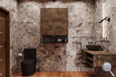 Koupelna Dom Mun - SIKO-koupelna-se-drevem-v-prirodnim-stylu-s-cernou-vanou-serie-Mun-002