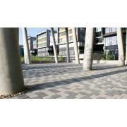 Zámková dlažba CSB QUADRO. povrch hladký - barva černá 1&nbsp;