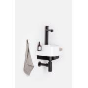 Umývátko Ravak Yard 28x28 cm otvor pro baterii, bez přepadu XJX01228000. obr. 5