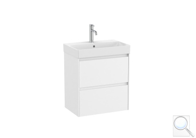 Koupelnová skříňka s umyvadlem Roca ONA 55x64,5x36 cm bílá mat ONA55ZK2ZBM. obr. 1