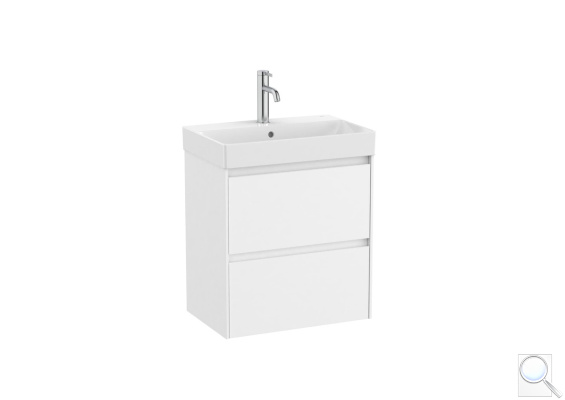 Koupelnová skříňka s umyvadlem Roca ONA 55x64,5x36 cm bílá mat ONA55ZK2ZBM. obr. 1