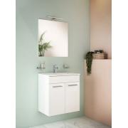 Koupelnová sestava s umyvadlem zrcadlem a osvětlením Vitra Mia 59x61x39,5 cm bílá lesk MIASETFP60B. obr. 2&nbsp;