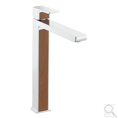 Vysoká umyvadlová baterie SIKO Elements bez výpusti dekor dřevo SIKOBSEL285DD. 