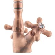 Umyvadlová baterie Paffoni Ricordi s výpustí měď IR085RM. obr. 2&nbsp;