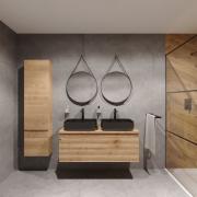 Koupelnová skříňka pod umyvadlo Naturel Savona 118x43x44,8 cm dub halifax mat SAVONA120DHD. obr. 5&nbsp;