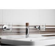 Umyvadlová baterie SAT Fusion bez výpusti páka tmavé dřevo SATBSFU271DT. obr. 4&nbsp;