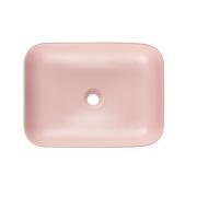 Umyvadlo na desku SAT Infinitio 50x39 cm růžová mat bez přepadu SATINF5039PM. obr. 3&nbsp;