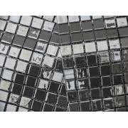 Skleněná mozaika Mosavit Metalico platino šedá. &nbsp;