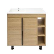 Koupelnová skříňka s umyvadlem Naturel Lucca 79x70x45 cm dub mat LUCCA80D.  (2)