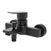 Vanová baterie SAT Cube Way bez sprchového setu 150 mm černá matná CU222C. obr. 3 