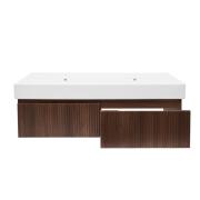 Koupelnová skříňka s umyvadlem SAT Evolution 98x30x44,8 cm ořech mat SATEVO100NAU1. obr. 3 