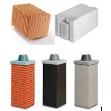 Zdicí materiály, komíny